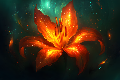 Fiery Lily Flower