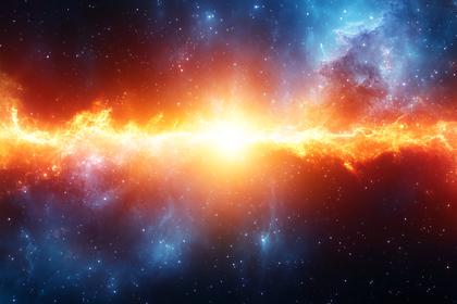 Fiery Nebula Explosion in Space