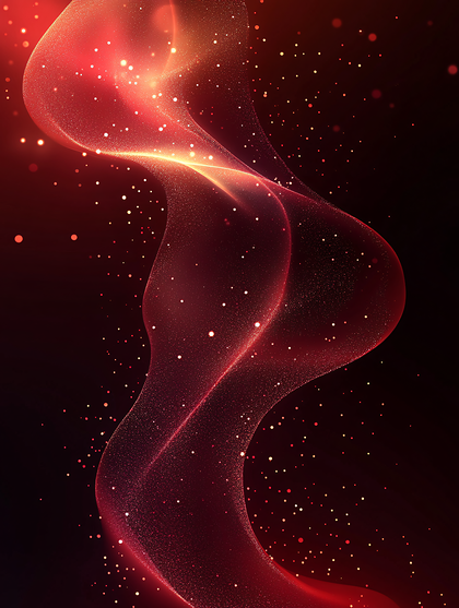 Fiery Particle Swirl