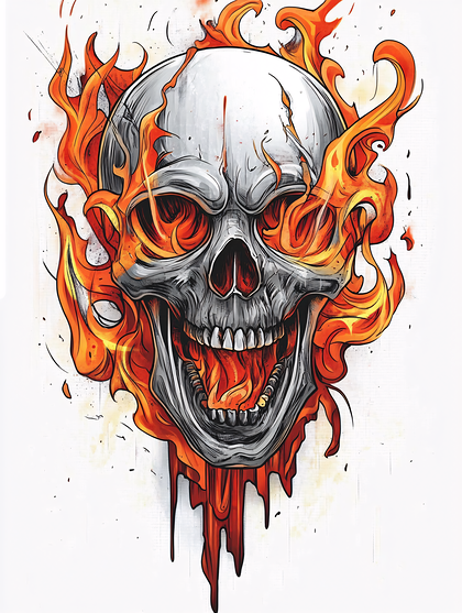 Fiery Skull