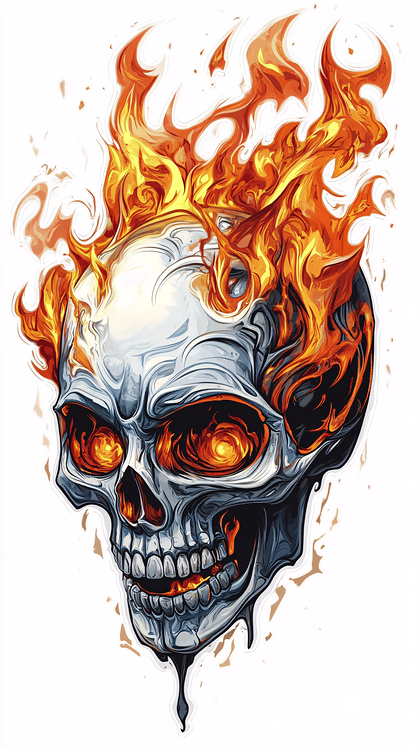Fiery Skull