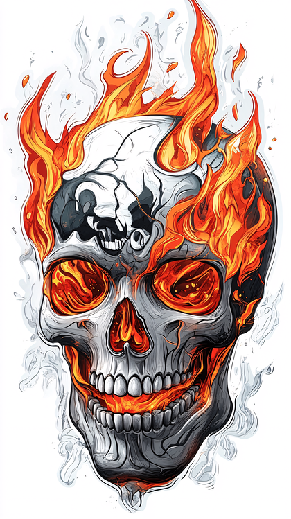 Fiery Skull