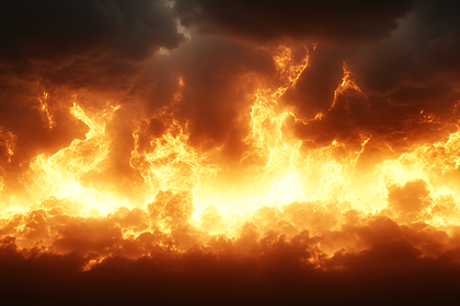 Fiery Sky Above