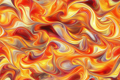 Fiery Swirls Abstract