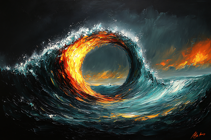 Fiery Wave