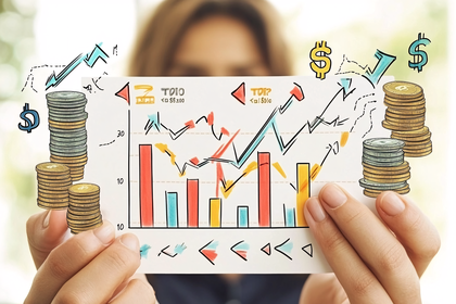 Financial Growth Bar Graph