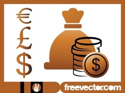 Financial Icons Free Vector
