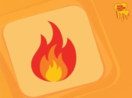 Fire Icon Free Vector