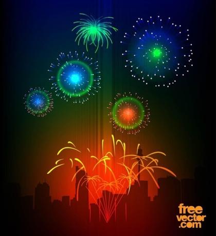 Fireworks Free Vector