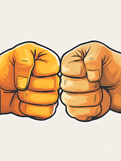 Fist Bump Illustration