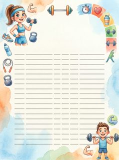 fitness planner page