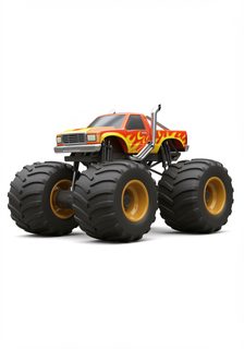 flame monster truck
