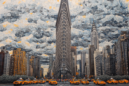 Flatiron And Chrysler Building New York City