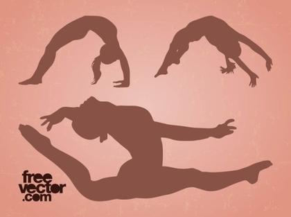 Flexible Girls Free Vector