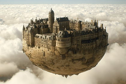 Floating City in the Clouds