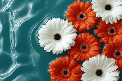 Floating Gerbera Daisies
