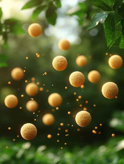 Floating Spheres in a Natural Setting