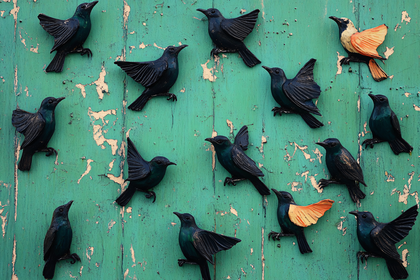 Flock of Bird Wall Decor