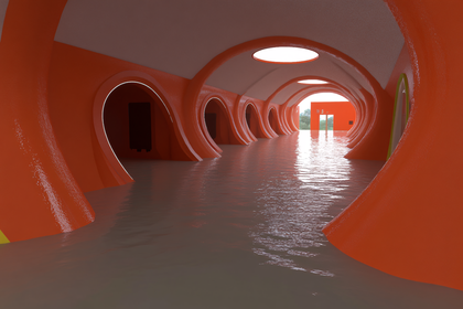 Flooded Orange Tunnel
