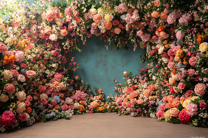 Floral Abundance Backdrop