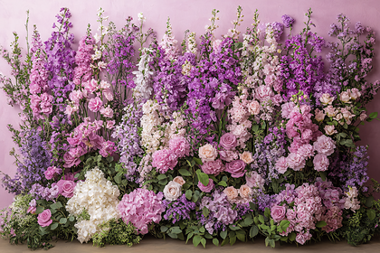 Floral Abundance in Pastel Hues