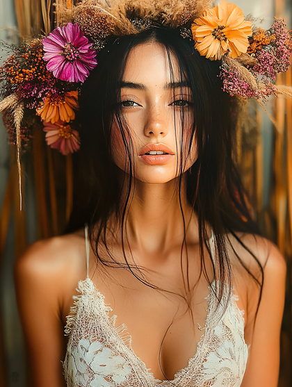 Floral Adorned Beauty