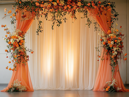 Floral Arch Backdrop