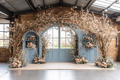 Floral Arch Wedding Setup