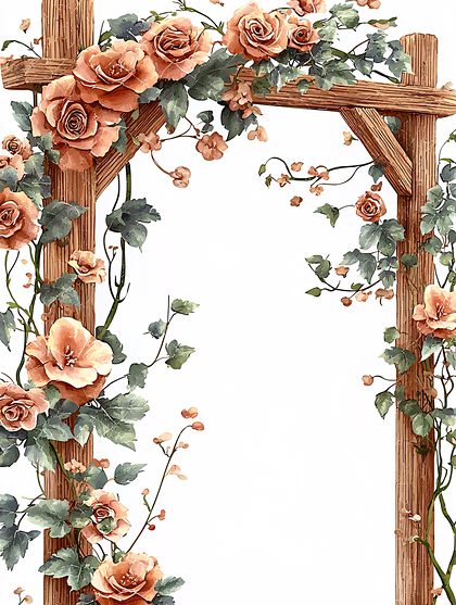 Floral Archway Illustration