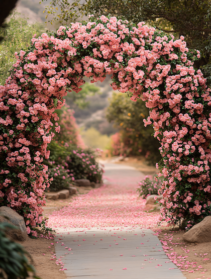 Floral Archway Path