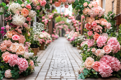 Floral Archway Path