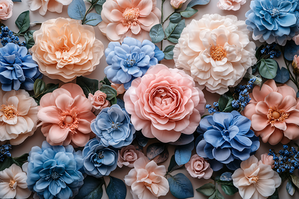 Floral Arrangement of Pastel Flowers