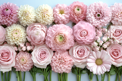 Floral Arrangement of Pink and White Flowers