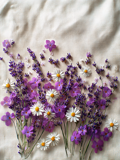 Floral Arrangement on a Neutral Background