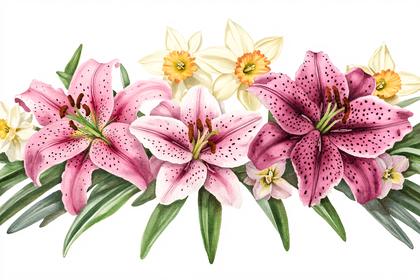 Floral Arrangement Watercolor