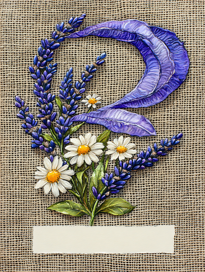 Floral Arrangement with Lavender and Daisies