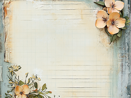 Floral Background with Texture