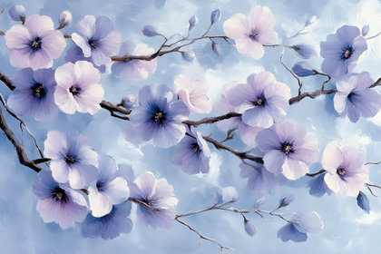 Floral Blossom Branch Painting