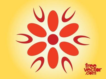 Floral Blossom Icon Free Vector