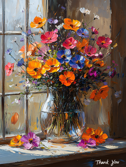 Floral Bouquet in Vase