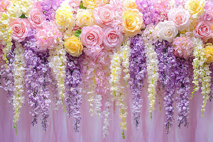 Floral Cascade Backdrop