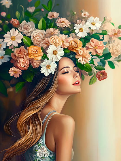 Floral Crowned Beauty