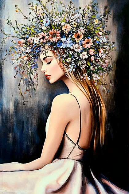 Floral Crowned Lady