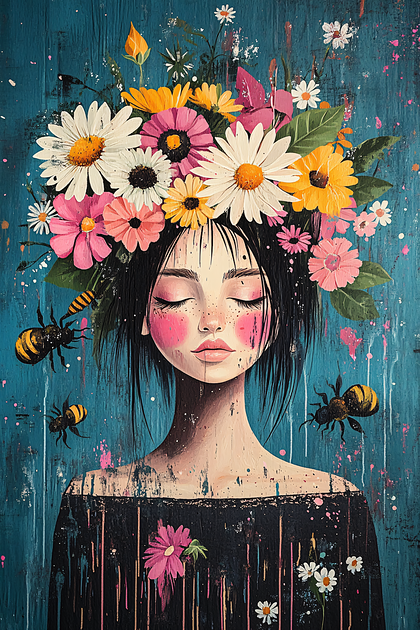 Floral Dreamy Girl
