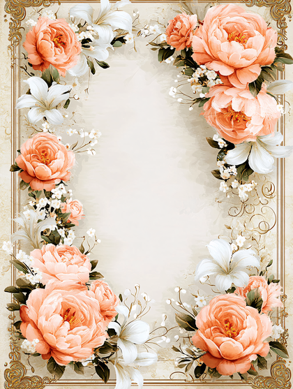 Floral Elegance Frame