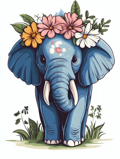 Floral Elephant