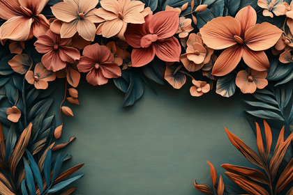 Floral Frame Composition