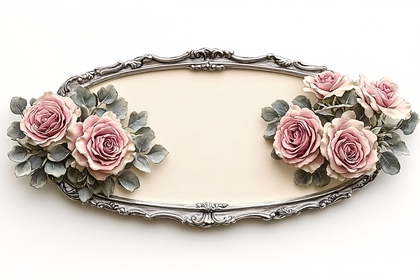 Floral Frame with Roses