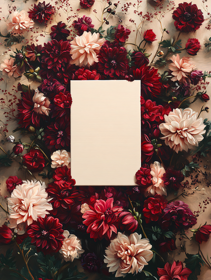 Floral Frame with Text Area
