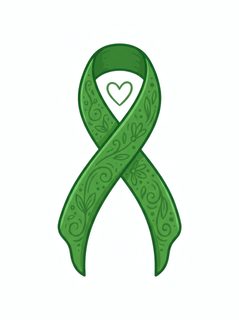 green awareness ribbon